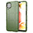 Custodia Silicone Ultra Sottile Morbida 360 Gradi Cover per Samsung Galaxy F12 Verde Militare