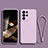 Custodia Silicone Ultra Sottile Morbida 360 Gradi Cover per Samsung Galaxy S24 Ultra 5G Lavanda