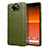 Custodia Silicone Ultra Sottile Morbida 360 Gradi Cover per Sony Xperia 8 Lite Verde Militare