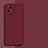 Custodia Silicone Ultra Sottile Morbida 360 Gradi Cover per Vivo iQOO U3 5G Rosso Rosa