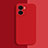 Custodia Silicone Ultra Sottile Morbida 360 Gradi Cover per Vivo iQOO Z7 5G Rosso