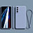 Custodia Silicone Ultra Sottile Morbida 360 Gradi Cover R01 per Samsung Galaxy S21 5G Grigio Lavanda