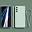 Custodia Silicone Ultra Sottile Morbida 360 Gradi Cover R01 per Samsung Galaxy S21 5G Verde Pastello