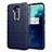 Custodia Silicone Ultra Sottile Morbida 360 Gradi Cover S01 per OnePlus 7T Pro 5G Blu