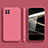 Custodia Silicone Ultra Sottile Morbida 360 Gradi Cover S01 per Samsung Galaxy A22 4G Rosa Caldo