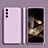 Custodia Silicone Ultra Sottile Morbida 360 Gradi Cover S01 per Samsung Galaxy S24 Plus 5G Lavanda