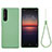 Custodia Silicone Ultra Sottile Morbida 360 Gradi Cover S01 per Sony Xperia 1 IV SO-51C Verde