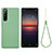 Custodia Silicone Ultra Sottile Morbida 360 Gradi Cover S01 per Sony Xperia 10 II Verde