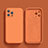 Custodia Silicone Ultra Sottile Morbida 360 Gradi Cover S02 per Apple iPhone 13 Pro Max Arancione