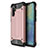 Custodia Silicone Ultra Sottile Morbida 360 Gradi Cover S02 per Huawei P30 Pro Oro Rosa