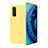 Custodia Silicone Ultra Sottile Morbida 360 Gradi Cover S02 per Oppo Find X2 Giallo