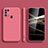 Custodia Silicone Ultra Sottile Morbida 360 Gradi Cover S02 per Samsung Galaxy M31 Rosa Caldo