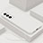 Custodia Silicone Ultra Sottile Morbida 360 Gradi Cover S02 per Samsung Galaxy S21 FE 5G Bianco