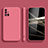 Custodia Silicone Ultra Sottile Morbida 360 Gradi Cover S03 per Samsung Galaxy M31s Rosa Caldo