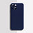 Custodia Silicone Ultra Sottile Morbida 360 Gradi Cover S04 per Apple iPhone 13 Mini Blu