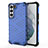 Custodia Silicone Ultra Sottile Morbida 360 Gradi Cover S04 per Samsung Galaxy S21 FE 5G Blu