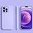 Custodia Silicone Ultra Sottile Morbida 360 Gradi Cover S05 per Apple iPhone 13 Pro Max Lavanda