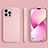 Custodia Silicone Ultra Sottile Morbida 360 Gradi Cover S05 per Apple iPhone 13 Pro Max Rosa