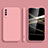 Custodia Silicone Ultra Sottile Morbida 360 Gradi Cover S05 per Samsung Galaxy A90 5G Rosa
