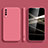 Custodia Silicone Ultra Sottile Morbida 360 Gradi Cover S05 per Samsung Galaxy A90 5G Rosa Caldo