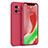 Custodia Silicone Ultra Sottile Morbida 360 Gradi Cover S06 per Vivo iQOO 9 Pro 5G Rosso Rosa