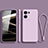 Custodia Silicone Ultra Sottile Morbida 360 Gradi Cover S07 per Oppo Reno8 Pro+ Plus 5G Lavanda