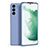 Custodia Silicone Ultra Sottile Morbida 360 Gradi Cover S08 per Samsung Galaxy S21 FE 5G Grigio Lavanda