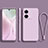 Custodia Silicone Ultra Sottile Morbida 360 Gradi Cover YK1 per Vivo iQOO Z6 Pro 5G Lavanda