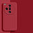 Custodia Silicone Ultra Sottile Morbida 360 Gradi Cover YK2 per Oppo Find X7 5G Rosso