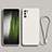 Custodia Silicone Ultra Sottile Morbida 360 Gradi Cover YK2 per Xiaomi Redmi Note 10 5G Bianco