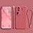 Custodia Silicone Ultra Sottile Morbida 360 Gradi Cover YK3 per Oppo Reno11 Pro 5G Rosa Caldo