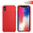 Custodia Silicone Ultra Sottile Morbida 360 Gradi M02 per Apple iPhone Xs Max Rosso