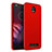 Custodia Silicone Ultra Sottile Morbida con Anello Supporto per Motorola Moto Z Play Rosso