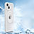 Custodia Silicone Ultra Sottile Morbida Cover con Mag-Safe Magnetic AC1 per Apple iPhone 15 Bianco