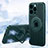 Custodia Silicone Ultra Sottile Morbida Cover con Mag-Safe Magnetic AC1 per Apple iPhone 15 Pro Max