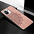 Custodia Silicone Ultra Sottile Morbida Cover con Magnetico A08 per Xiaomi Mi 11 5G Rosa