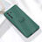 Custodia Silicone Ultra Sottile Morbida Cover con Magnetico Anello Supporto A01 per Huawei Nova 7 SE 5G Verde