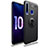 Custodia Silicone Ultra Sottile Morbida Cover con Magnetico Anello Supporto A01 per Huawei P Smart+ Plus (2019) Nero