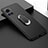 Custodia Silicone Ultra Sottile Morbida Cover con Magnetico Anello Supporto A01 per Motorola Moto Edge X30 Pro 5G Nero