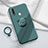 Custodia Silicone Ultra Sottile Morbida Cover con Magnetico Anello Supporto A01 per Oppo A31