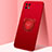 Custodia Silicone Ultra Sottile Morbida Cover con Magnetico Anello Supporto A01 per Oppo A72 5G Rosso