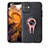 Custodia Silicone Ultra Sottile Morbida Cover con Magnetico Anello Supporto A02 per Apple iPhone 11 Oro Rosa