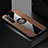 Custodia Silicone Ultra Sottile Morbida Cover con Magnetico Anello Supporto A02 per Oppo K7 5G Marrone