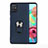 Custodia Silicone Ultra Sottile Morbida Cover con Magnetico Anello Supporto A02 per Samsung Galaxy A51 5G Blu
