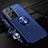 Custodia Silicone Ultra Sottile Morbida Cover con Magnetico Anello Supporto A02 per Samsung Galaxy S22 Ultra 5G