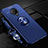 Custodia Silicone Ultra Sottile Morbida Cover con Magnetico Anello Supporto A02 per Vivo Nex 3 5G Blu