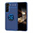 Custodia Silicone Ultra Sottile Morbida Cover con Magnetico Anello Supporto A03 per Samsung Galaxy S24 5G