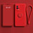 Custodia Silicone Ultra Sottile Morbida Cover con Magnetico Anello Supporto A04 per Vivo iQOO 8 Pro 5G Rosso