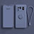 Custodia Silicone Ultra Sottile Morbida Cover con Magnetico Anello Supporto A04 per Xiaomi Mi 11 Ultra 5G Grigio Lavanda