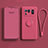 Custodia Silicone Ultra Sottile Morbida Cover con Magnetico Anello Supporto A04 per Xiaomi Mi 11 Ultra 5G Rosso